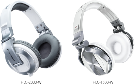 Pioneer DJ Headphones HDJ-2000-W and HDJ-1500-W