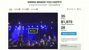George Gee Swing Makes You Happy Kickstarter