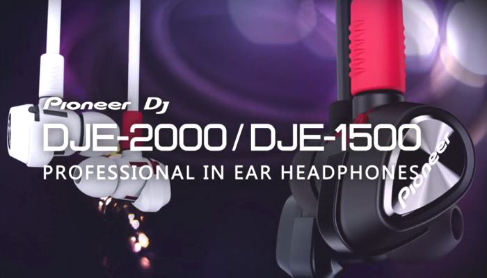 Pioneer DJE-1500 and DJE-2000 in-ear DJ headphones