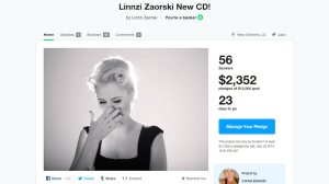 On Kickstarter: Linnzi Zaorski New CD
