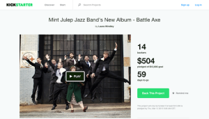 Mint Julep Jazz Band Battle Axe Kickstarter Campaign